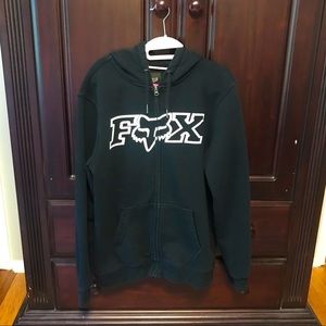Men’s Fox zip up hoodie sweatshirt. Size M